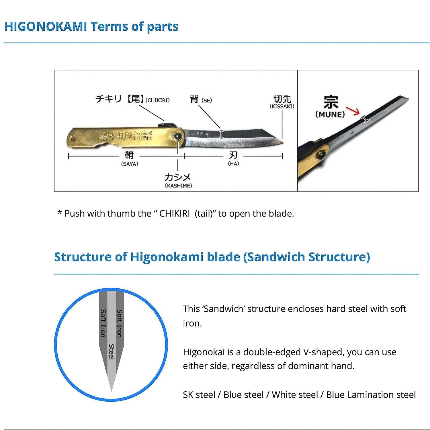 Banshu Hamono Higonokami Folding Knife - Brass - Gladfellow