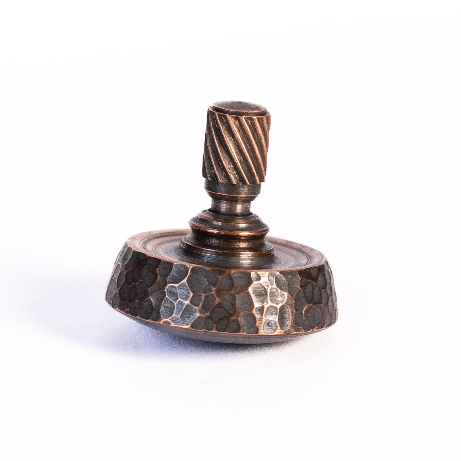 Fiddle Foundry Spinning Top - Hammered Copper - Gladfellow