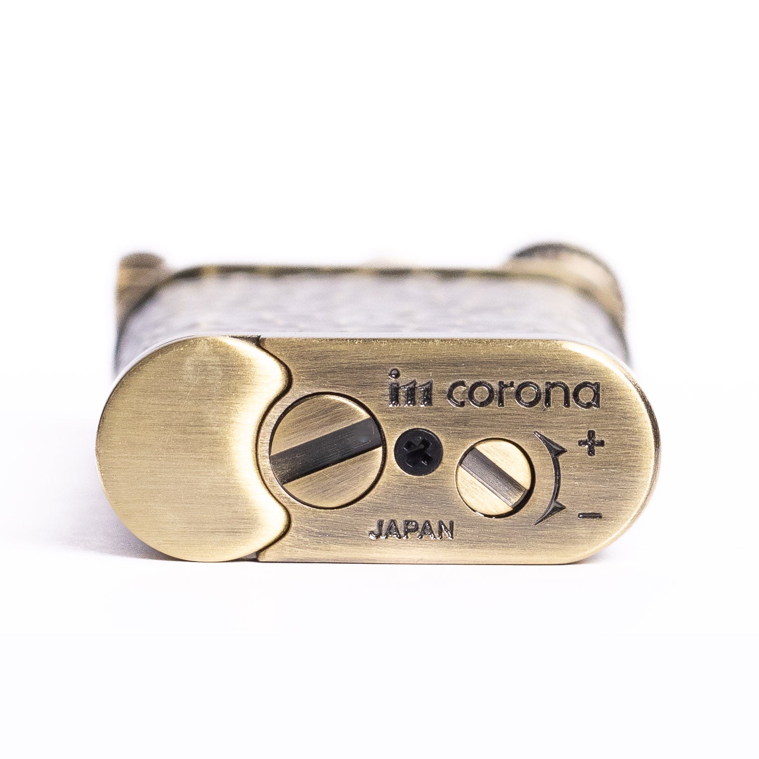 im corona Old Boy Lighter - Antique Brass Hammer Tone - Gladfellow