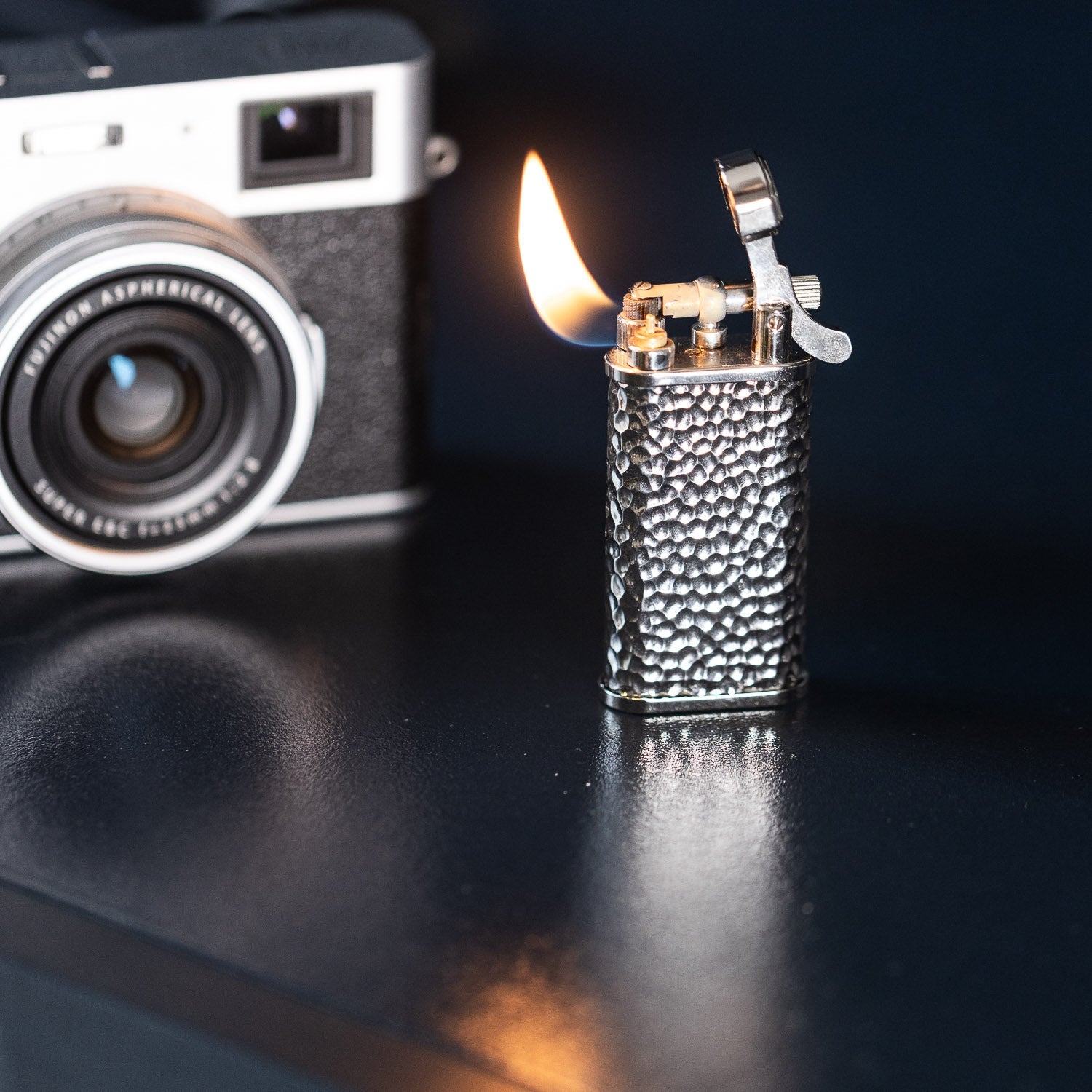 Kiribi Kabuto Pipe Lighter - Tsuchime Silver - Gladfellow