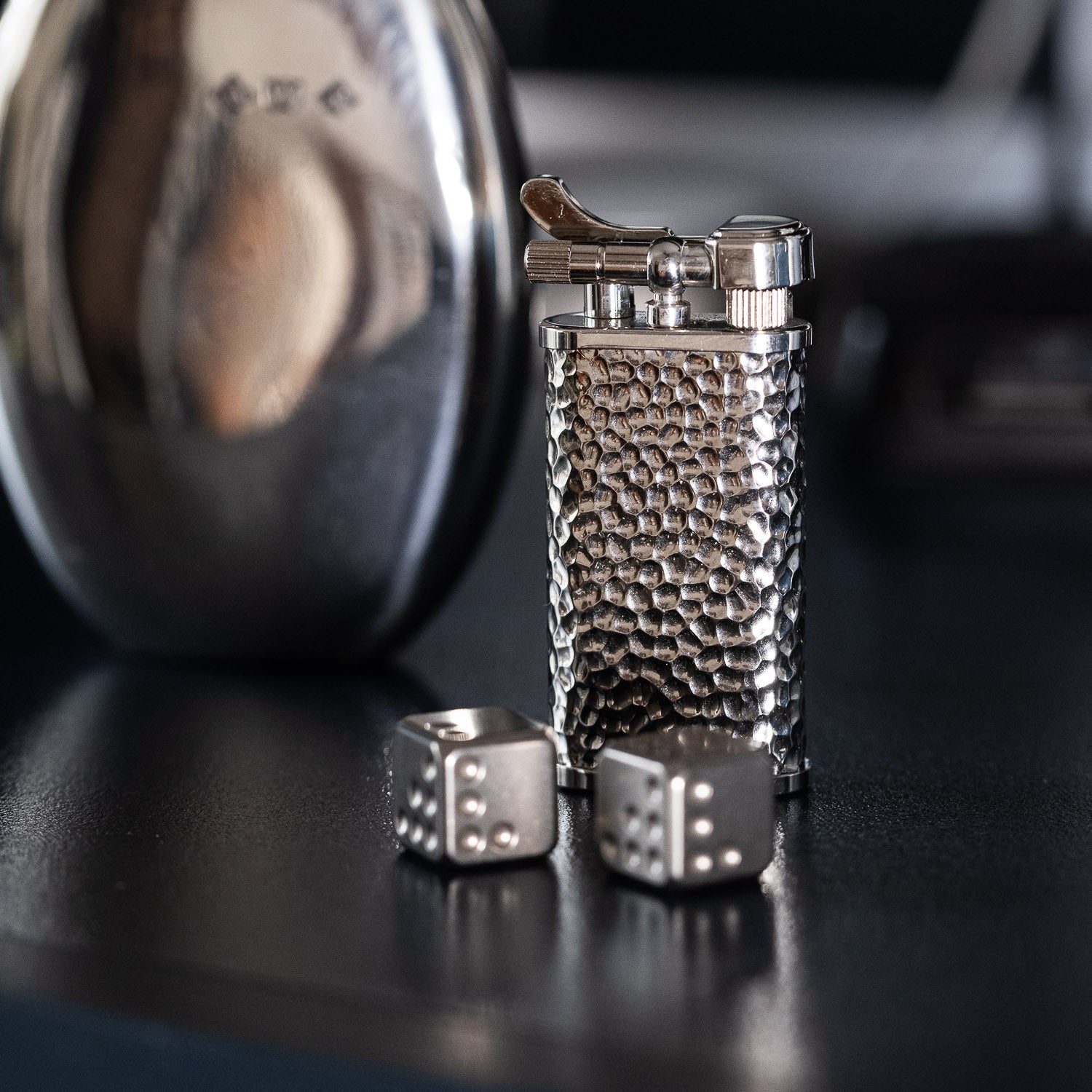 Kiribi Kabuto Pipe Lighter - Tsuchime Silver - Gladfellow