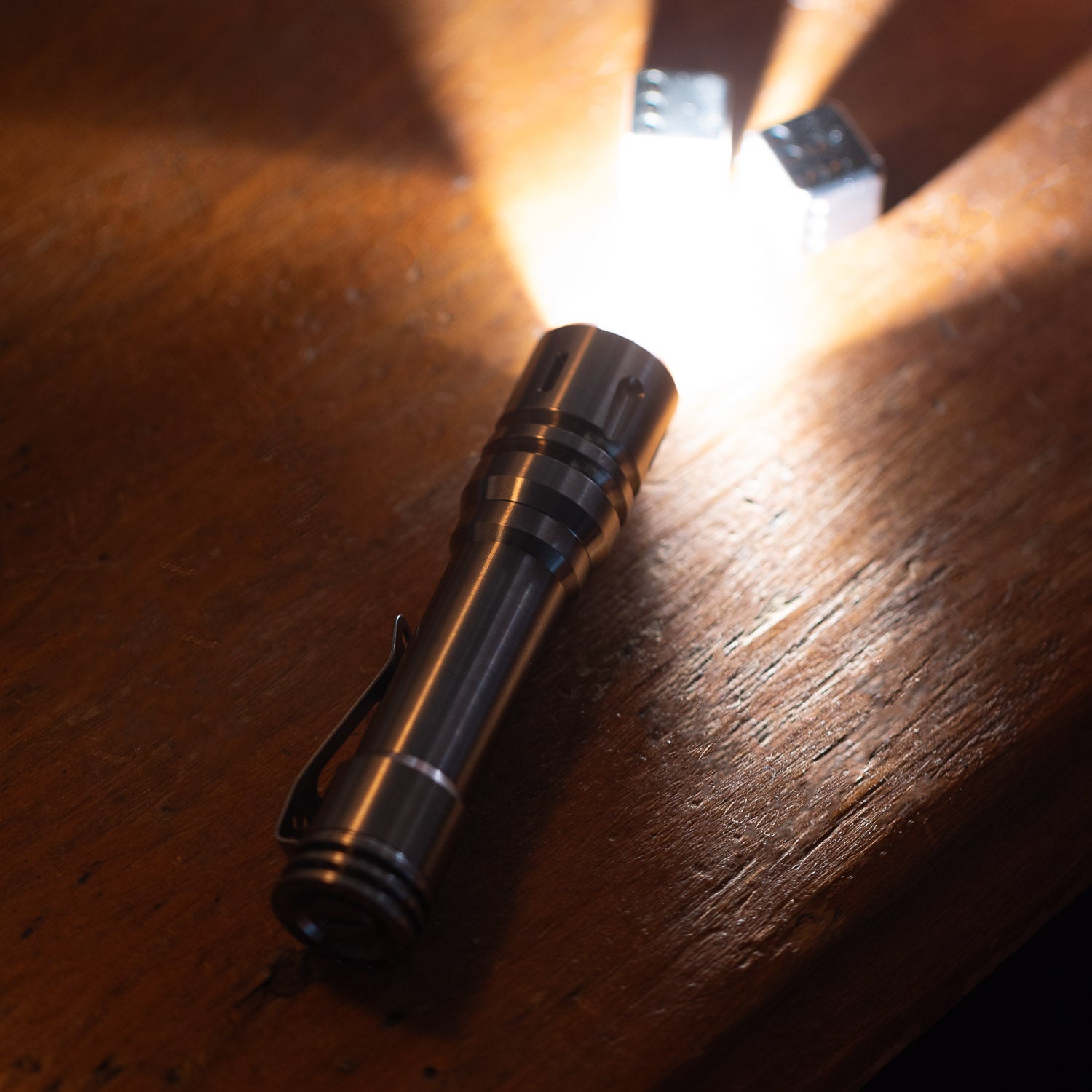 ReyLight LANapple Flashlight - Smooth Titanium - Gladfellow