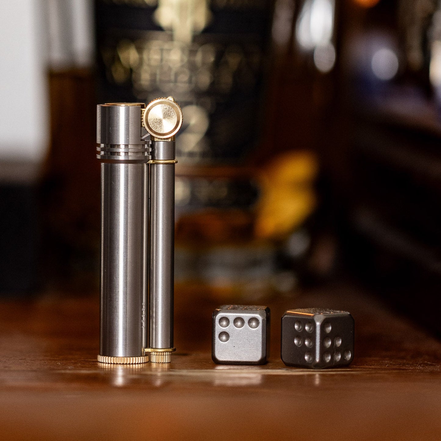 Tokyo Pipe Co Douglass Field L Lighter - Stainless Steel - Gladfellow