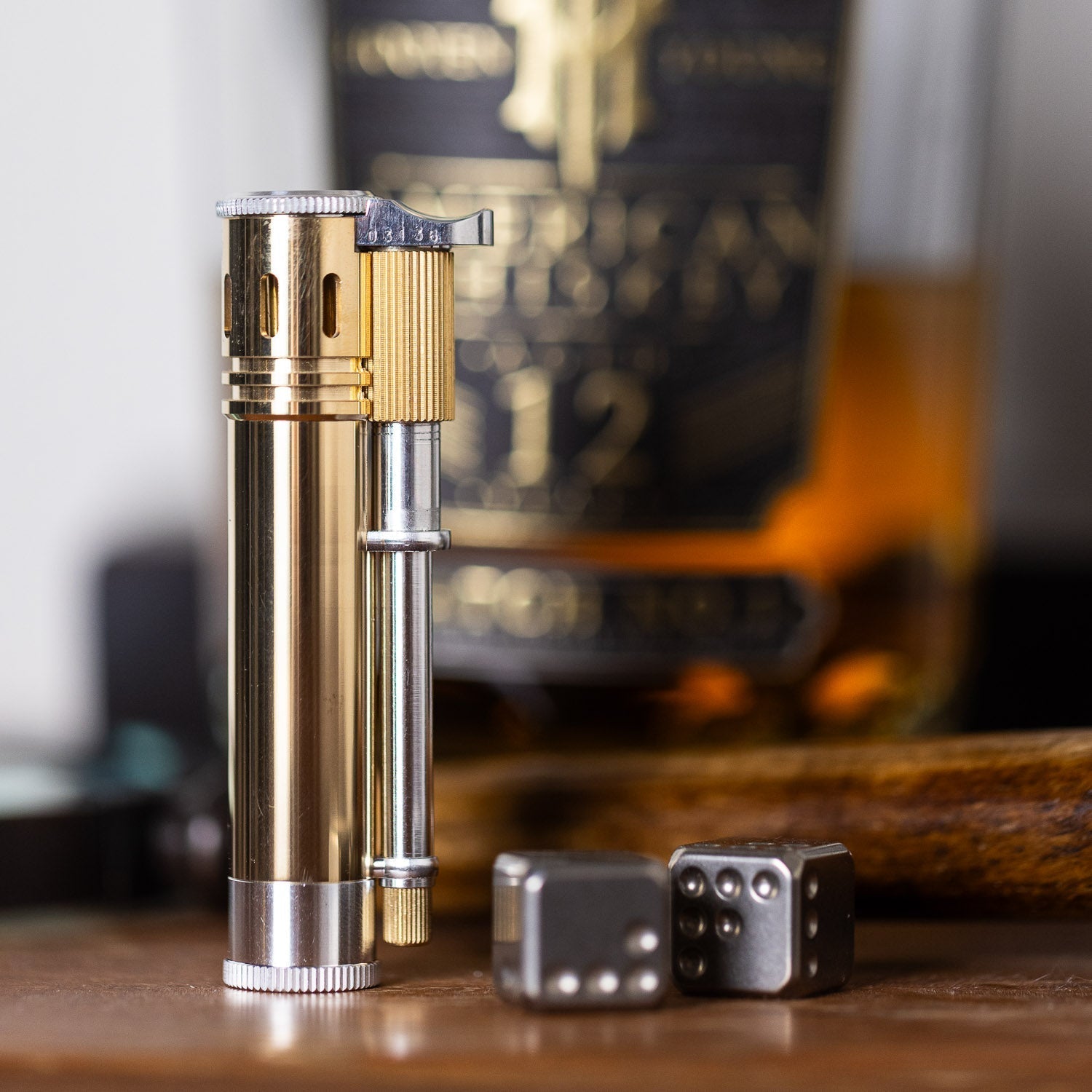 Tokyo Pipe Co Douglass Field S+ Lighter - Duralumin & Brass - Gladfellow