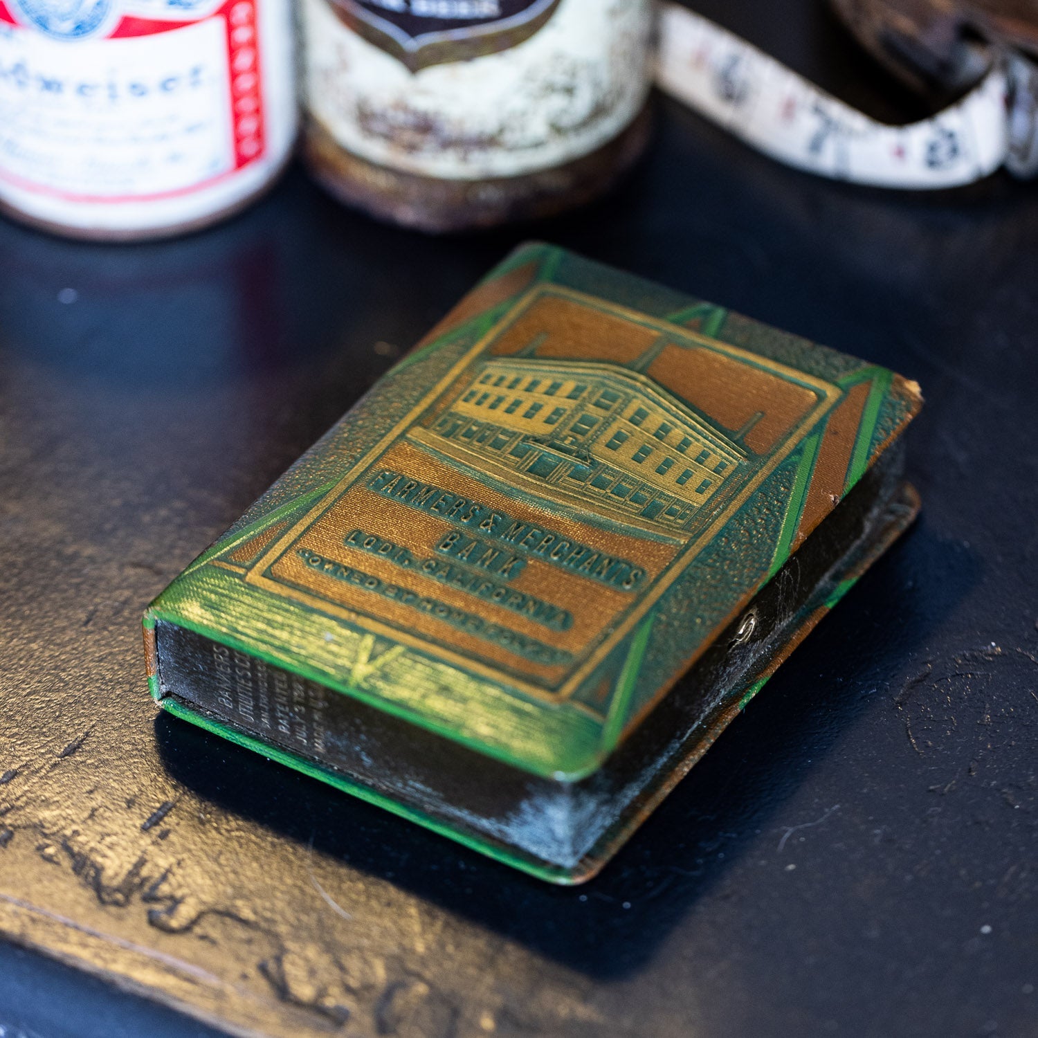 1923 Bankers Utilities Co Metal Coin Bank - Gladfellow