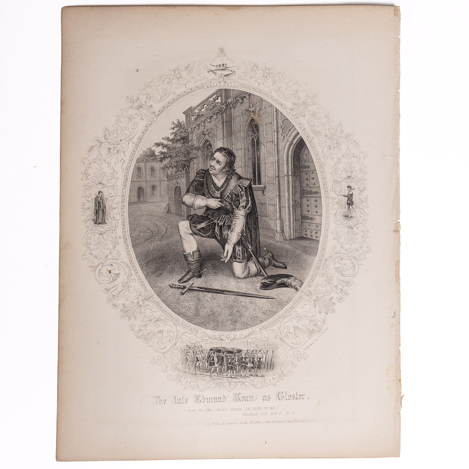 Antique Shakespeare Engravings - Gloster - GLADFELLOW