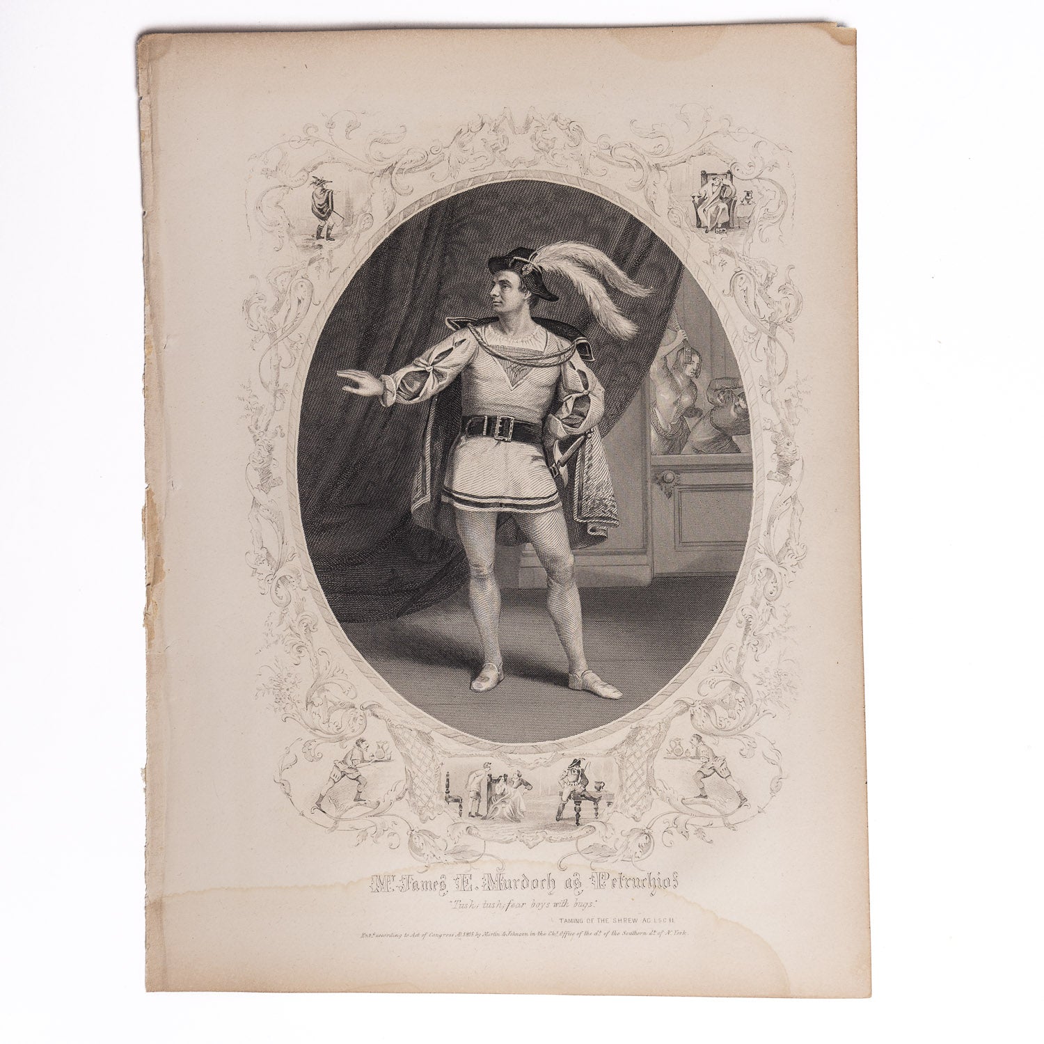 Antique Shakespeare Engravings - Pertruchio - GLADFELLOW