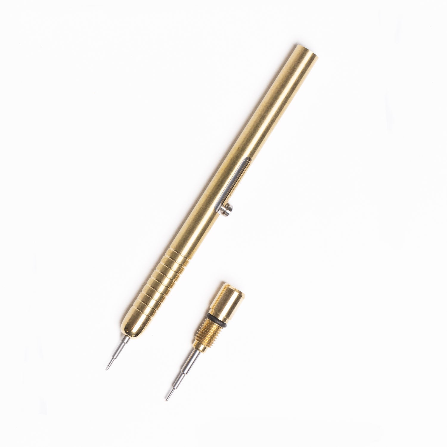 HASSLER INSTRUMENTS Bolt Action Spring Bar Tool - Brass - GLADFELLOW Edition - GLADFELLOW