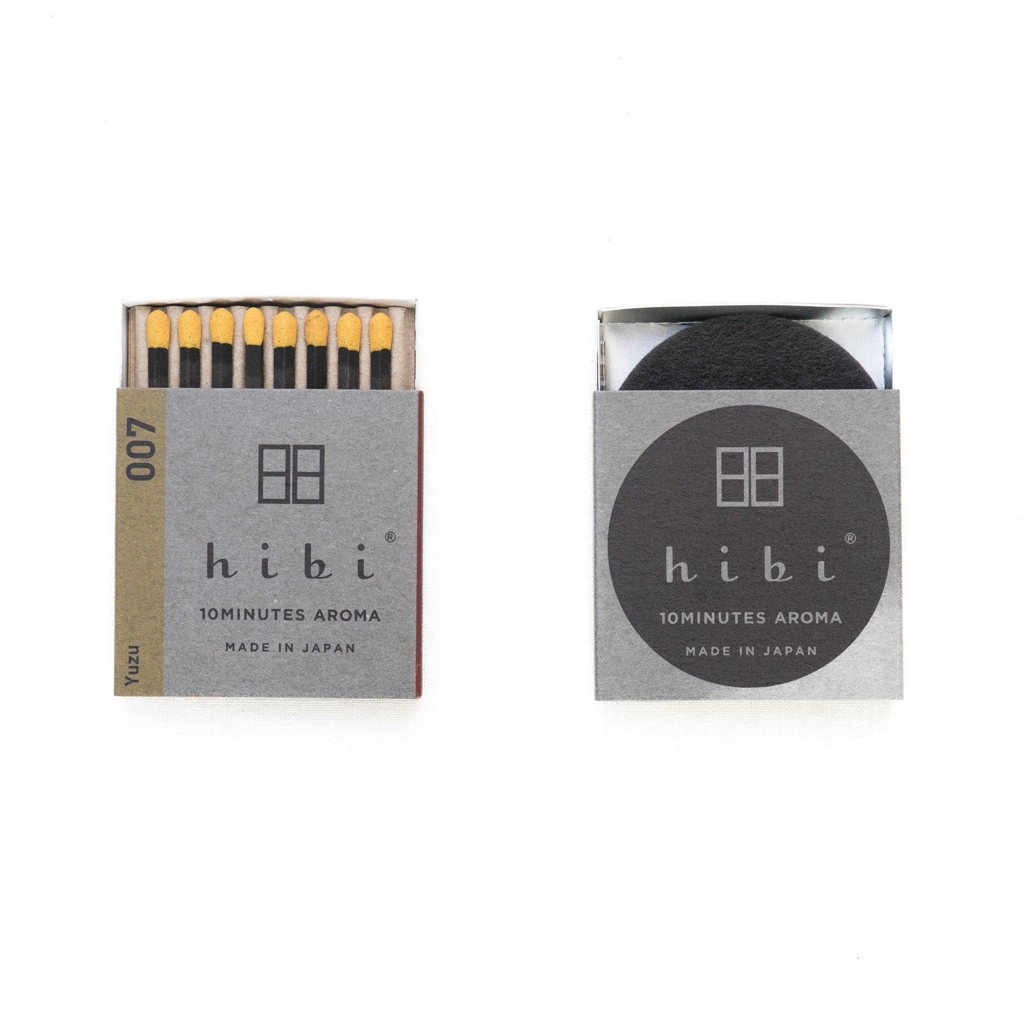 Hibi Incense Matches - Box of 8 - Yuzu - GLADFELLOW