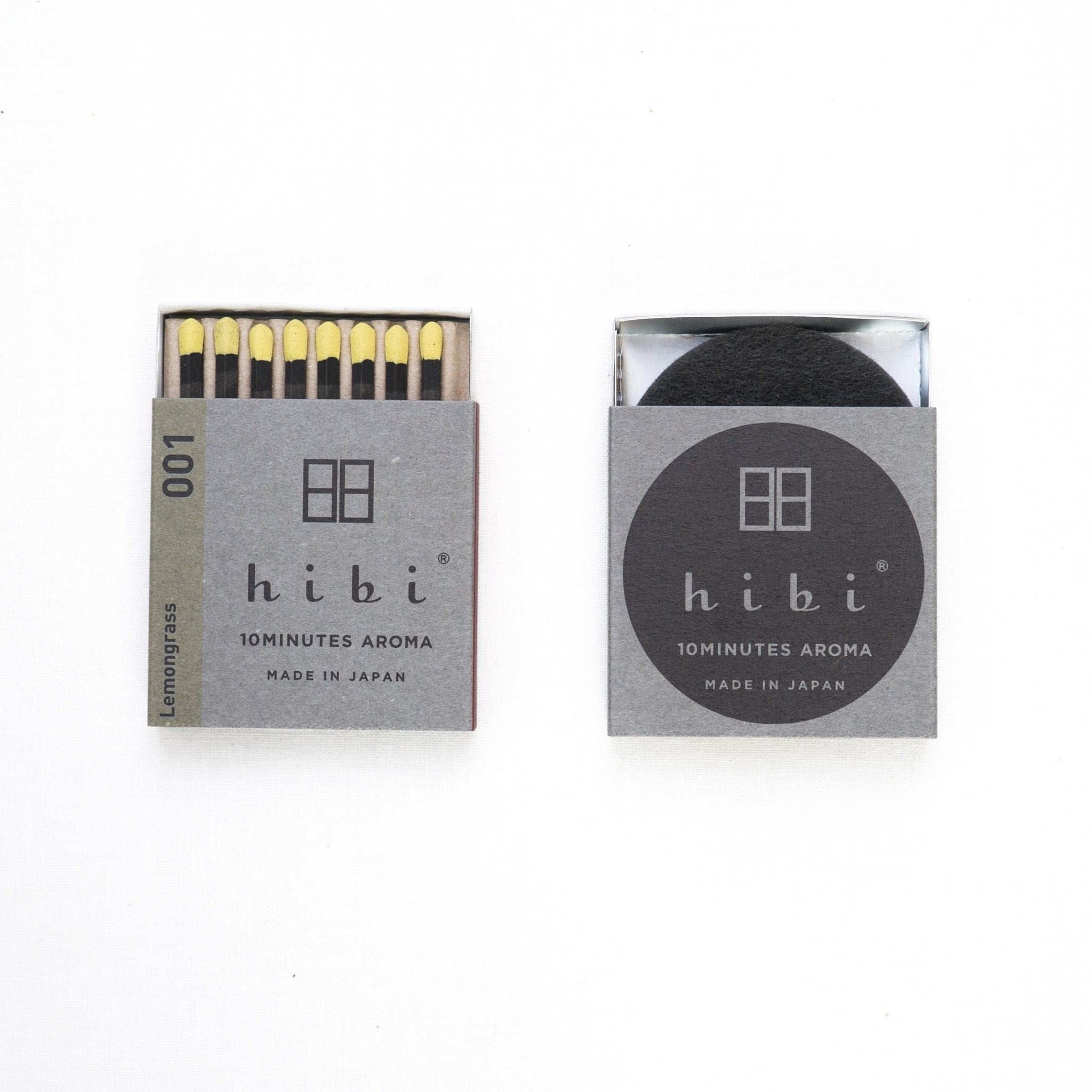 Hibi Incense Matches - Box of 8 - Lemongrass - GLADFELLOW