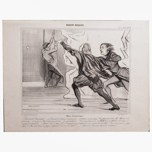 Honoré Daumier's "Farce Dramatique" Lithograph - GLADFELLOW