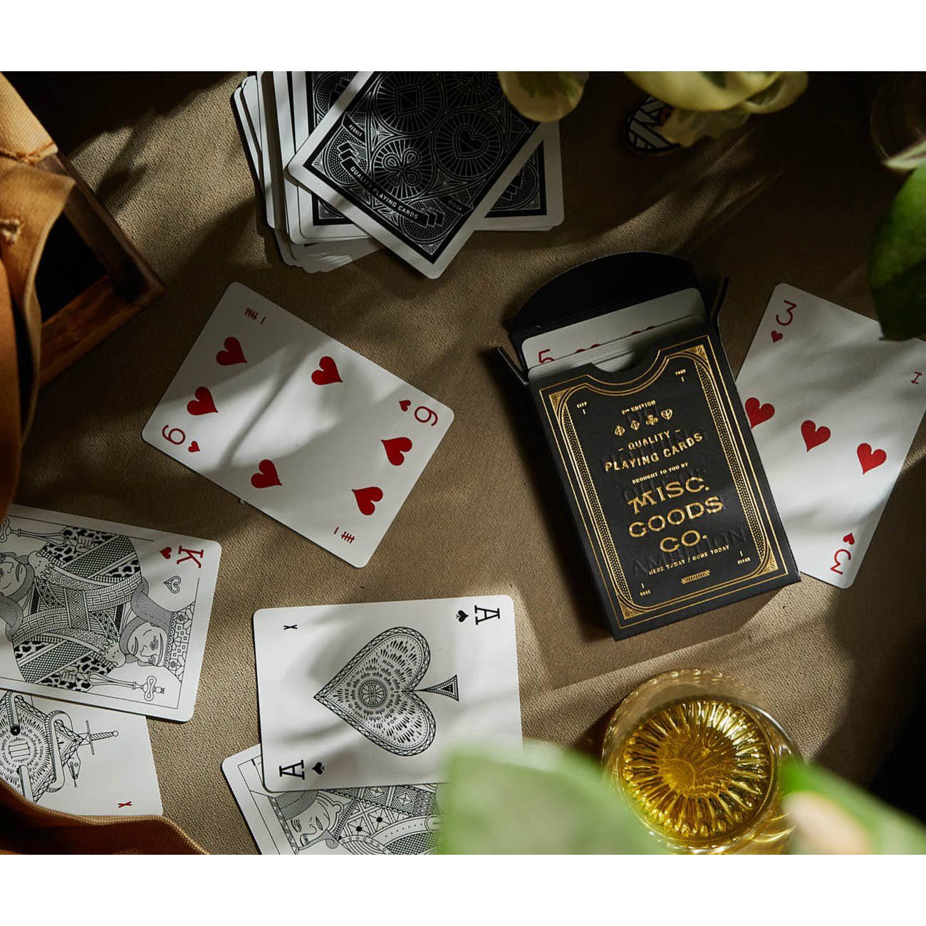 Misc. Goods Co. Premium Playing Cards - Black - GLADFELLOW