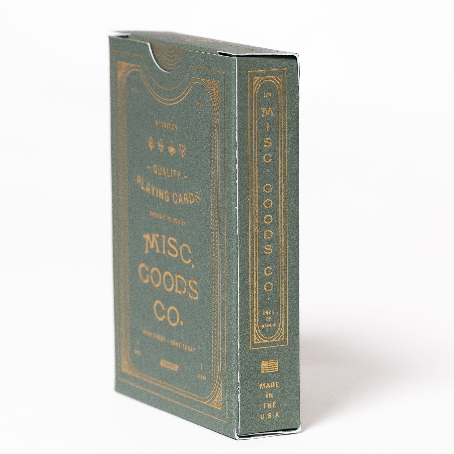 Misc. Goods Co. Premium Playing Cards - Green - GLADFELLOW