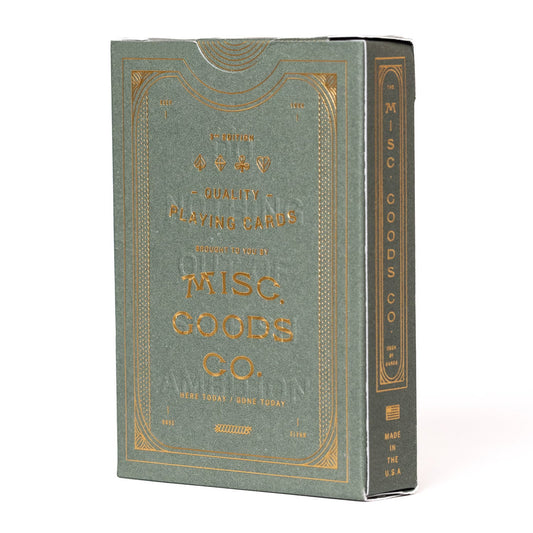 Misc. Goods Co. Premium Playing Cards - Green - GLADFELLOW