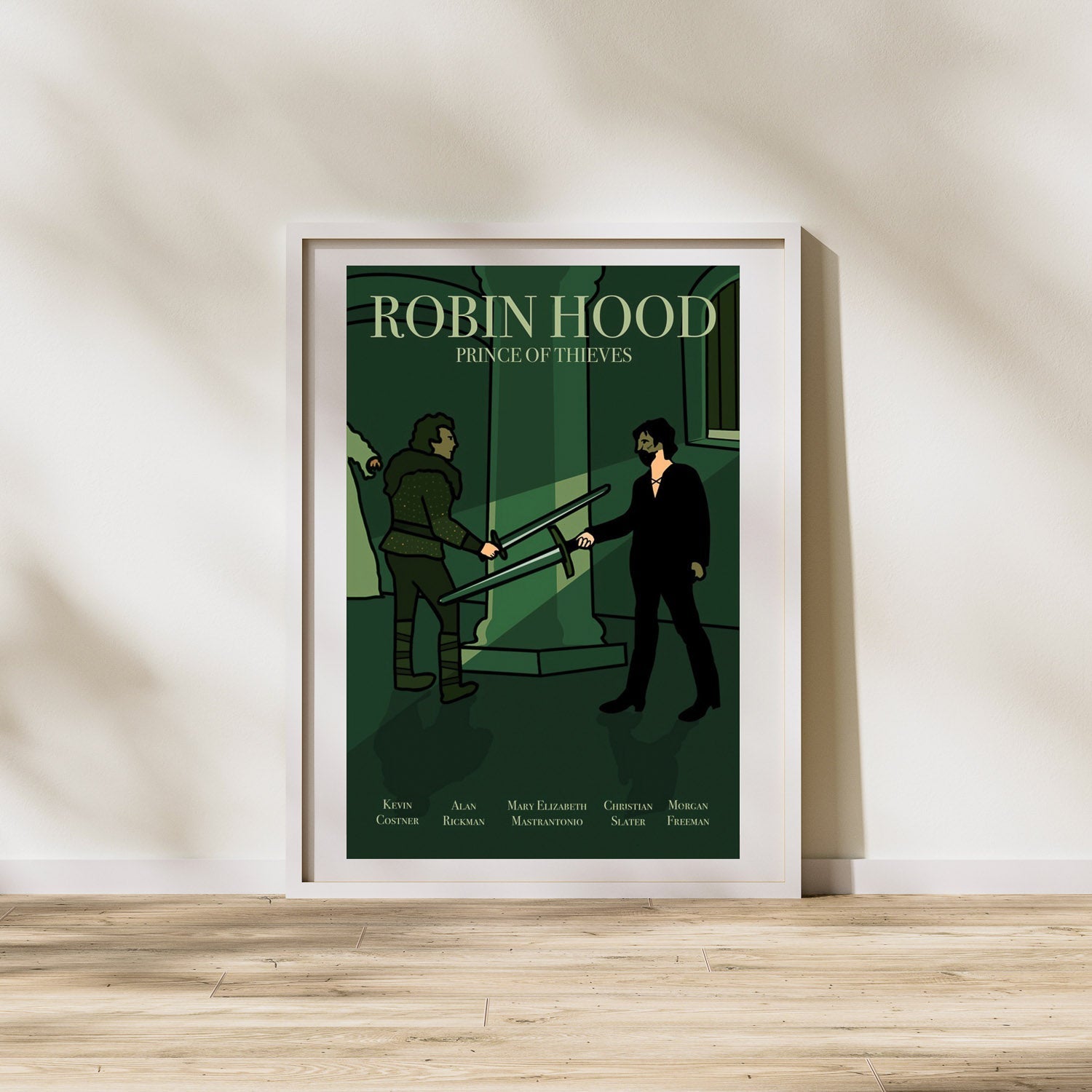 Robin Hood: Prince of Thieves - Retro Movie Poster - Gladfellow