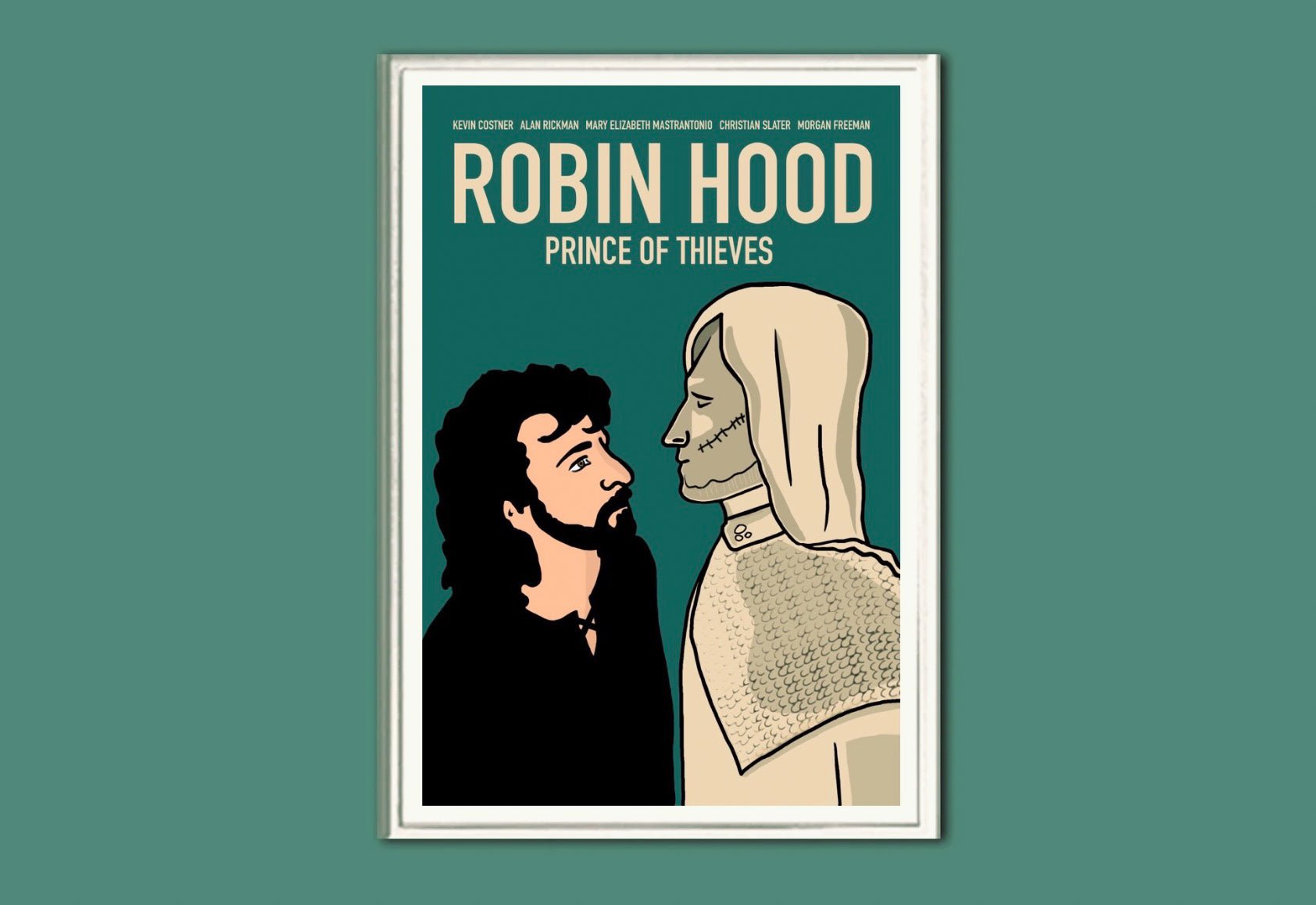 Robin Hood: Prince of Thieves (Sheriff Edition) - Retro Movie Poster - Gladfellow