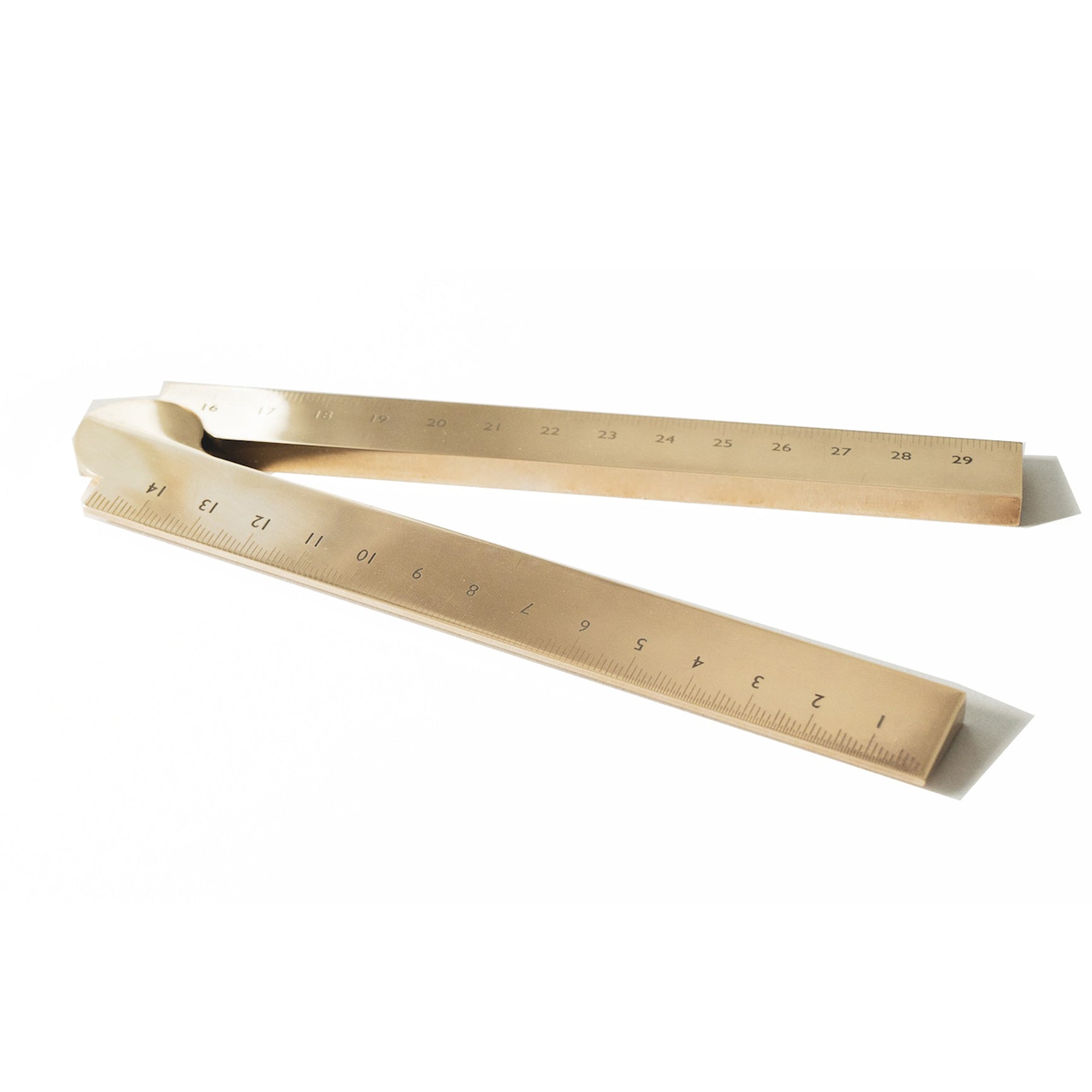 STRIA - Solid Brass Folding Ruler - GLADFELLOW