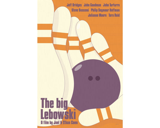 The Big Lebowski - Retro Movie Poster - GLADFELLOW