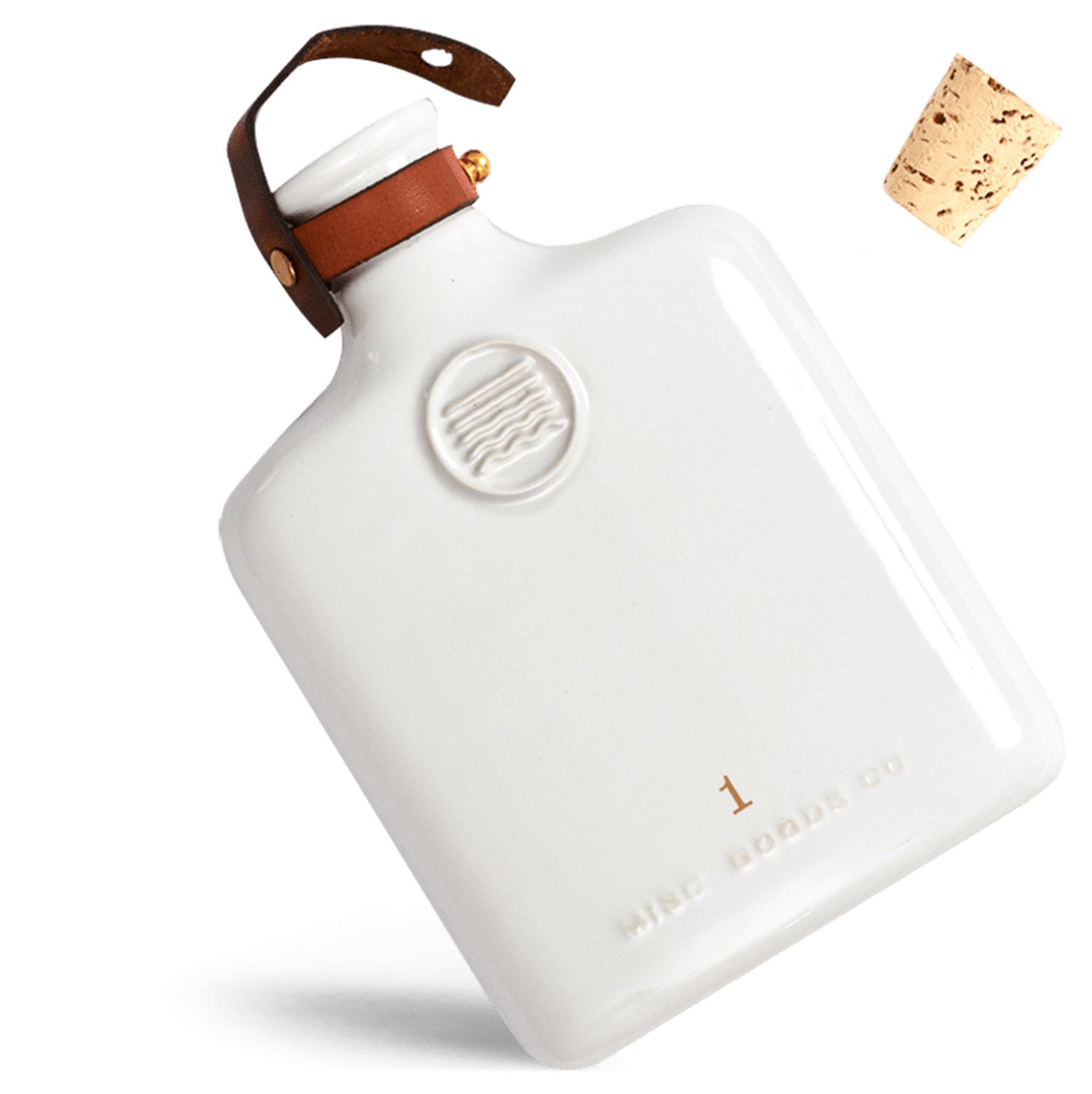 Misc. Goods Co. 11oz Ceramic Flask - Ivory - GLADFELLOW