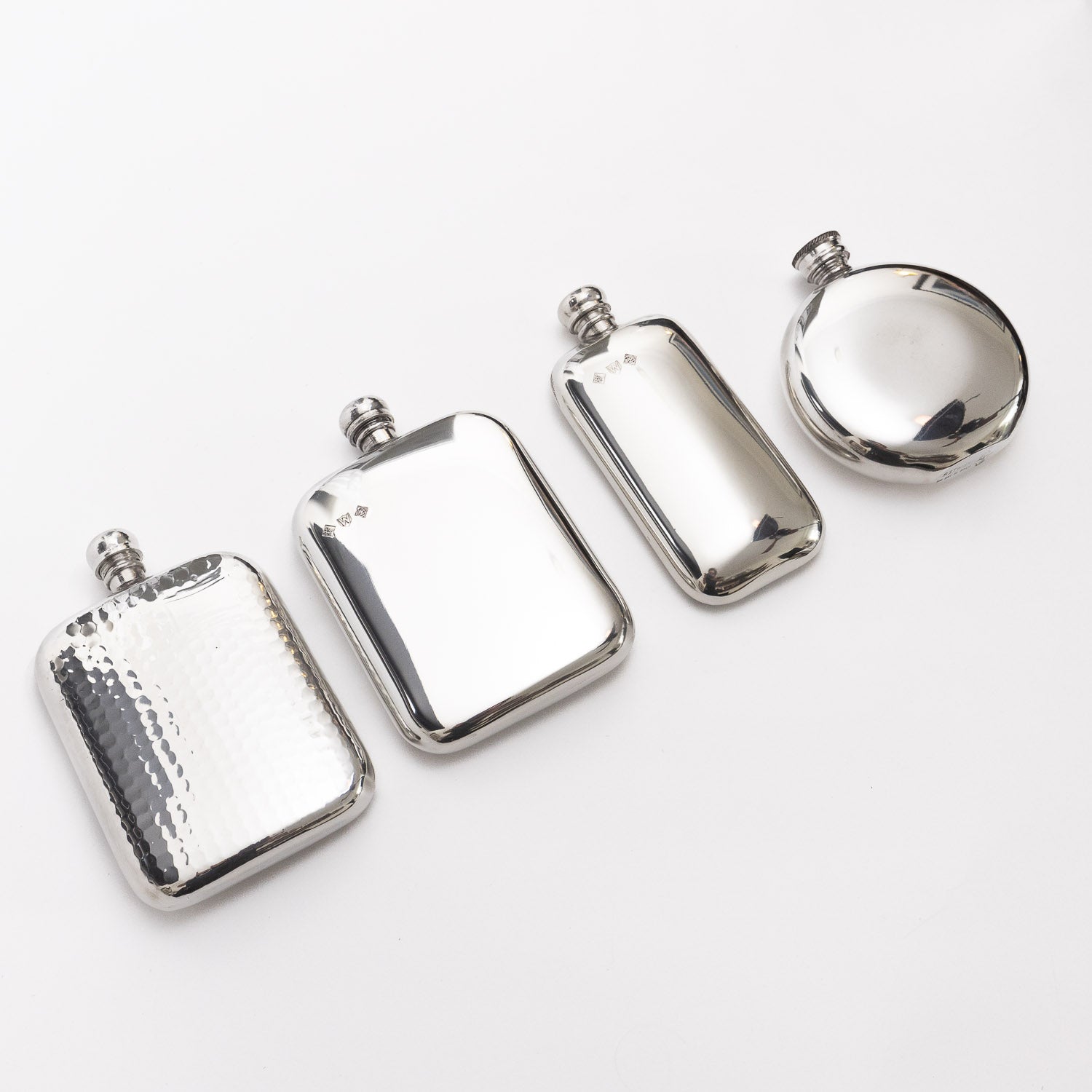 Pinder Brothers 2.5oz Top Pocket Flask - Pewter - GLADFELLOW