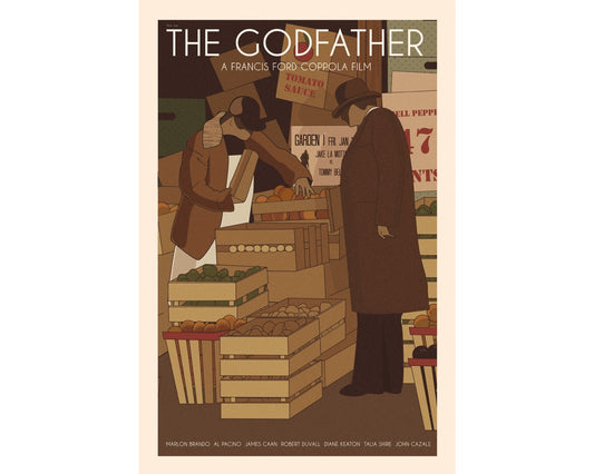 The Godfather - Retro Movie Poster - GLADFELLOW