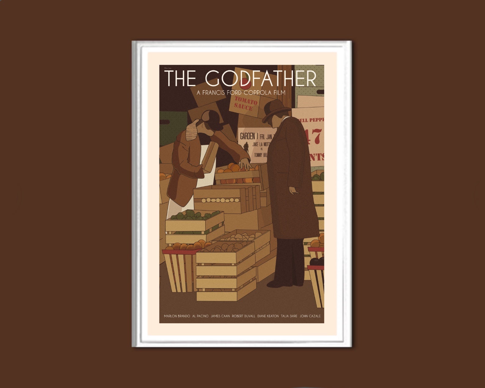 The Godfather - Retro Movie Poster - GLADFELLOW