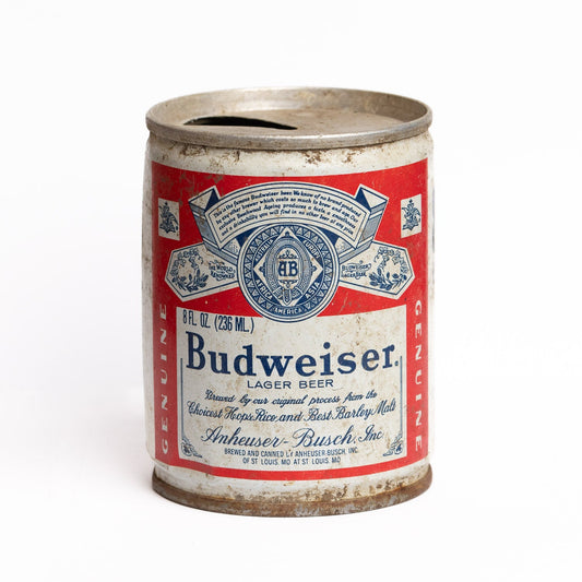 Vintage Budweiser Beer Can - 8oz - Gladfellow