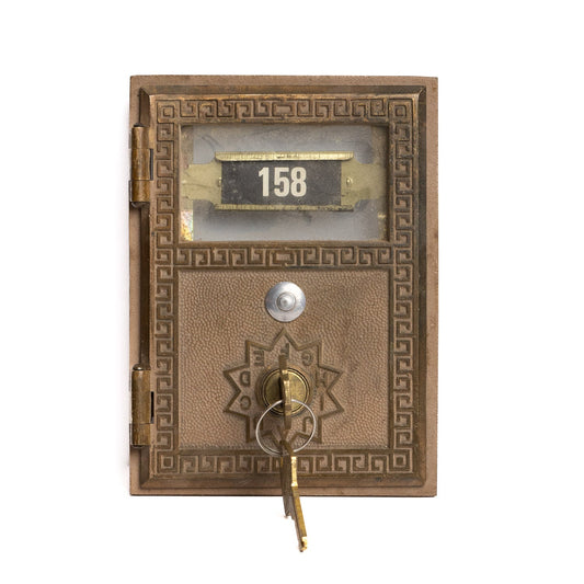 Vintage Postage Door with Key - Gladfellow
