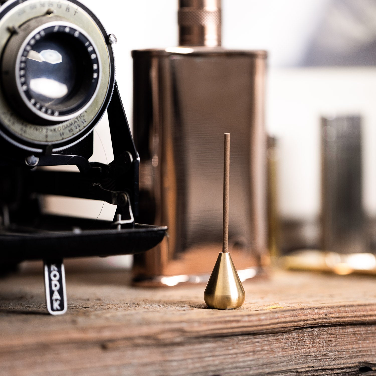 Water Drop Incense Holder - Brass - GLADFELLOW